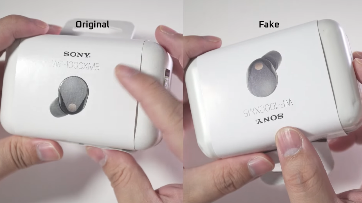 FAKE vs REAL Sony WF-1000XM5 - BEWARE! 🤔 — Aaron x Loud and Wireless